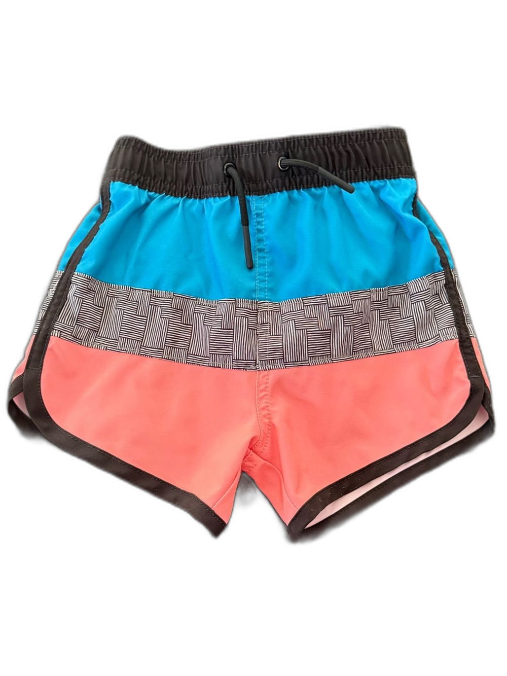 Little Bipsy Colorblock Swim Shorts peachy/Coral and blue 3-4T